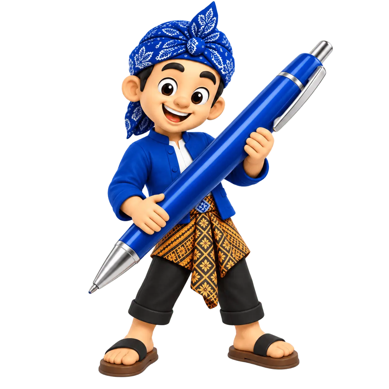 Kabayan membawa ballpoint besar