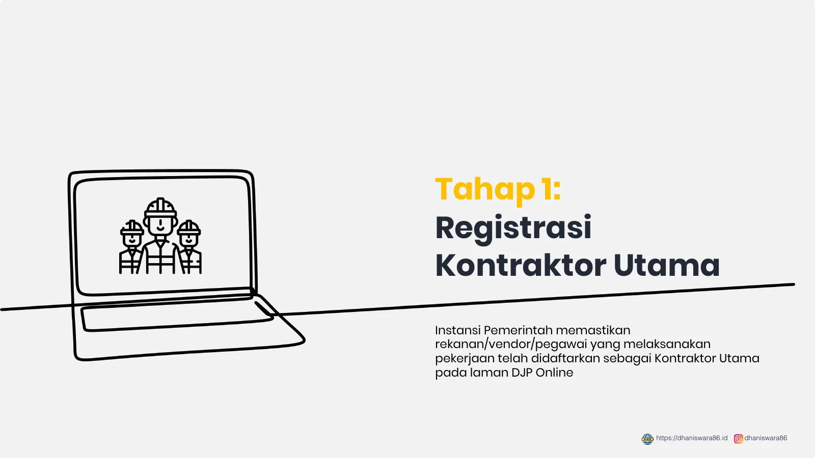 Slide 1 dari 29: Registrasi Kontraktor Utama