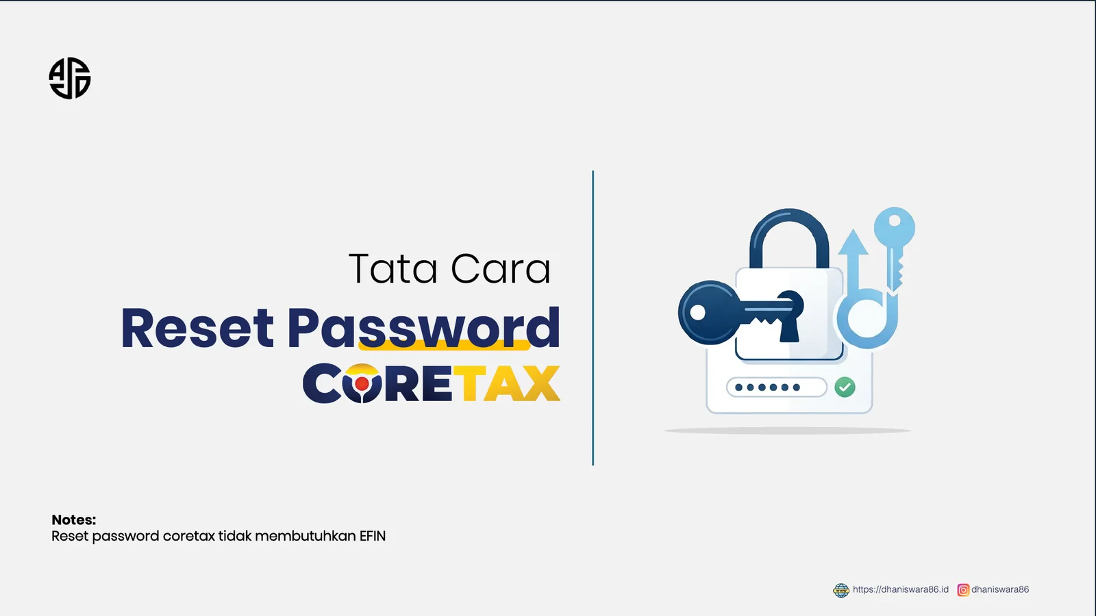 Sampul Tata Cara Reset Password Coretax