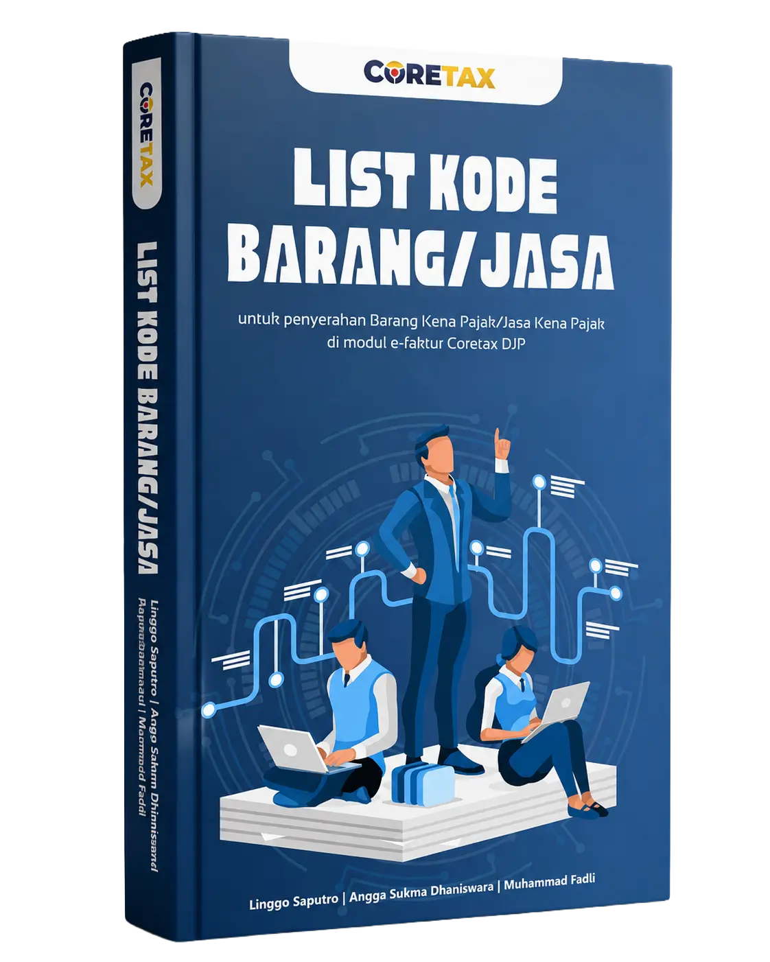 Mockup buku Kode Barang dan Jasa di Faktur Pajak Era Coretax